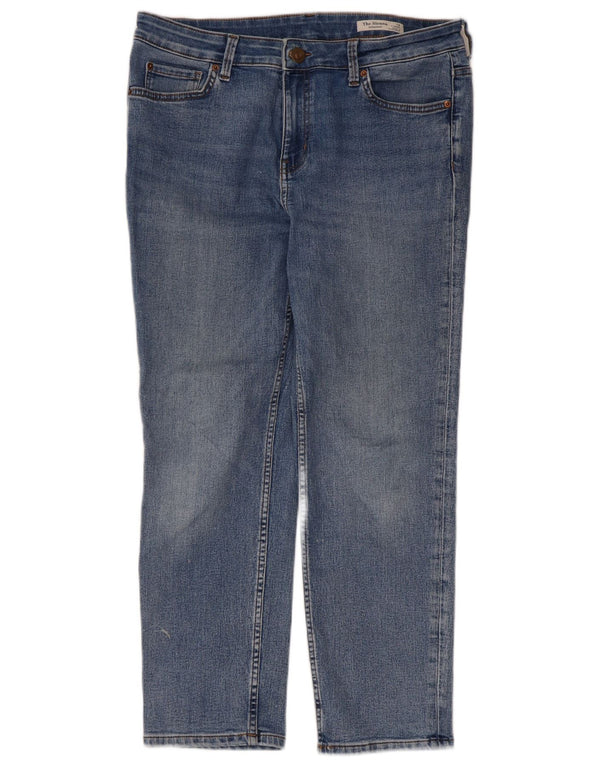 Marks & Spencer Damen The Sienna Straight Jeans UK 14 Large W32 L26 Blau