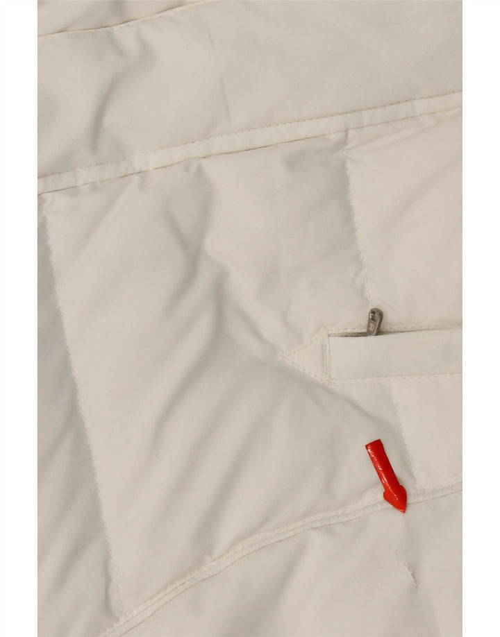 Champion Damen-Kapuzenjacke, wattiert, UK 14, Mittelweiß, Polyester