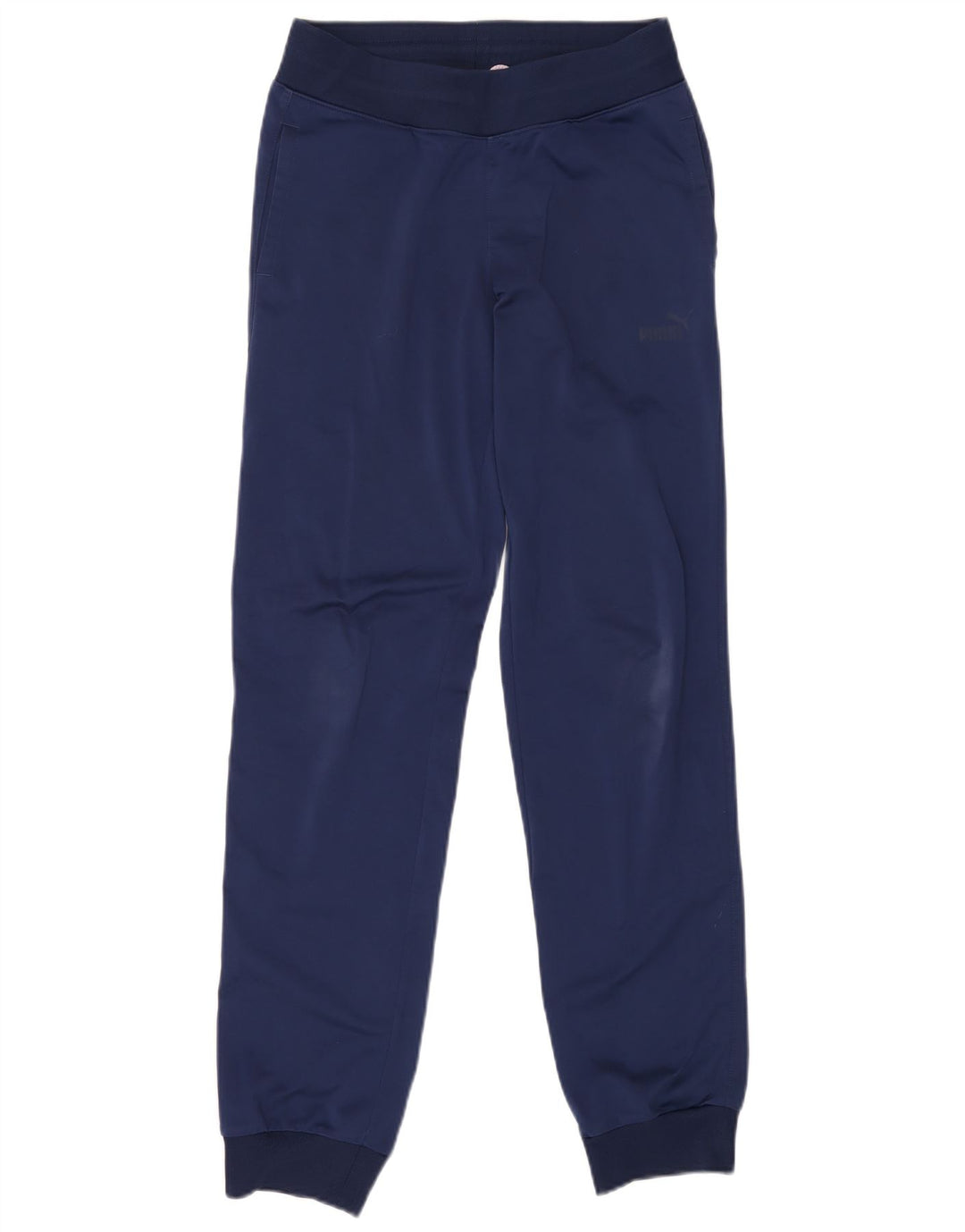 PUMA Damen Trainingshose Jogger UK 10 Small Marineblau Polyester