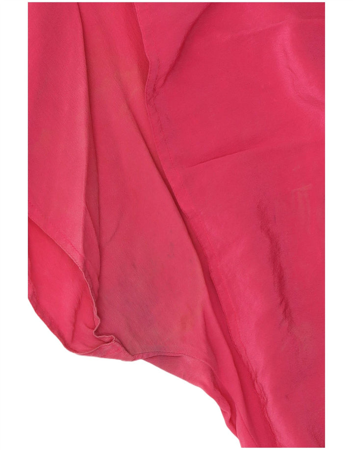 MARELLA Damen Blusenoberteil UK 16 Große rosa Seide