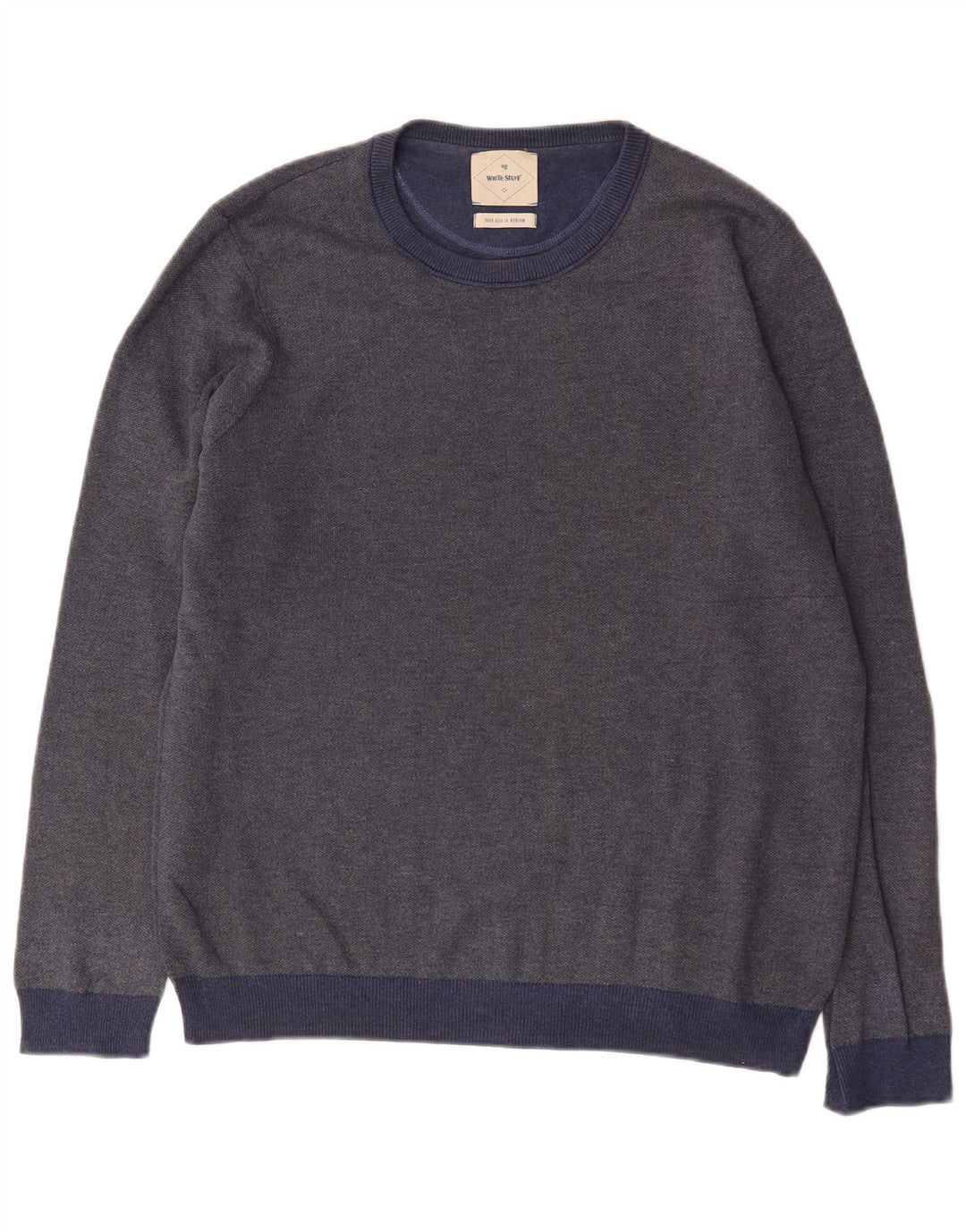 White Stuff Herren-Sweatshirt, mittelgroß, marineblau, Baumwolle