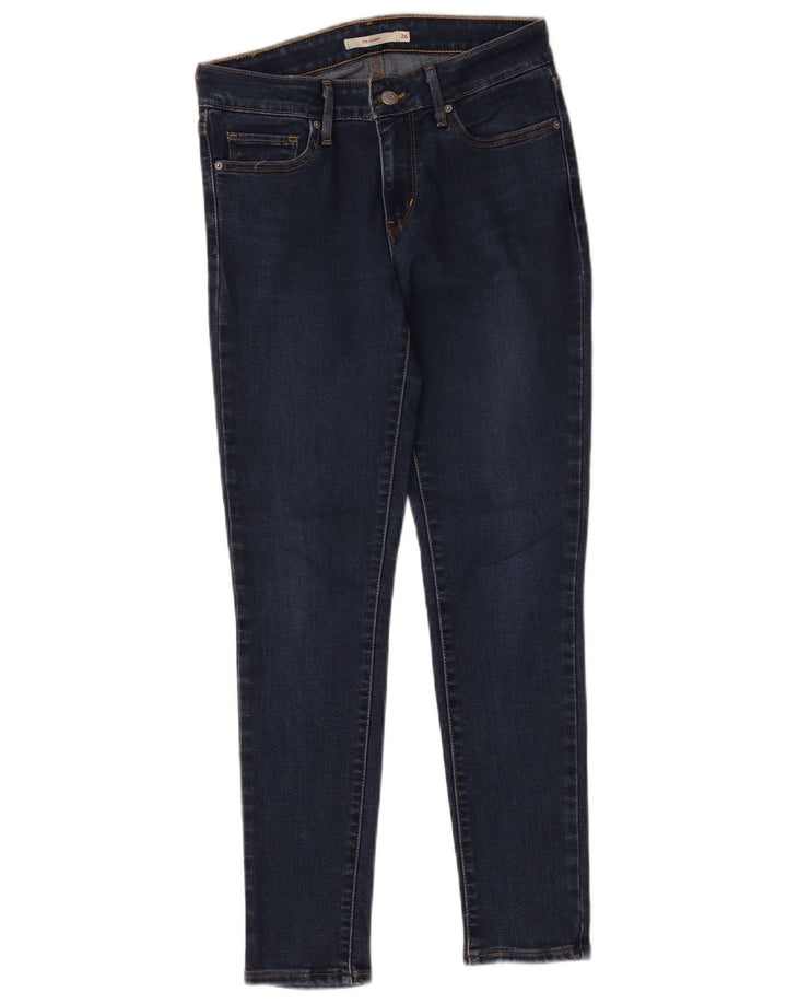 Levi's Damen 711 Skinny Jeans W26 L27 Marineblau