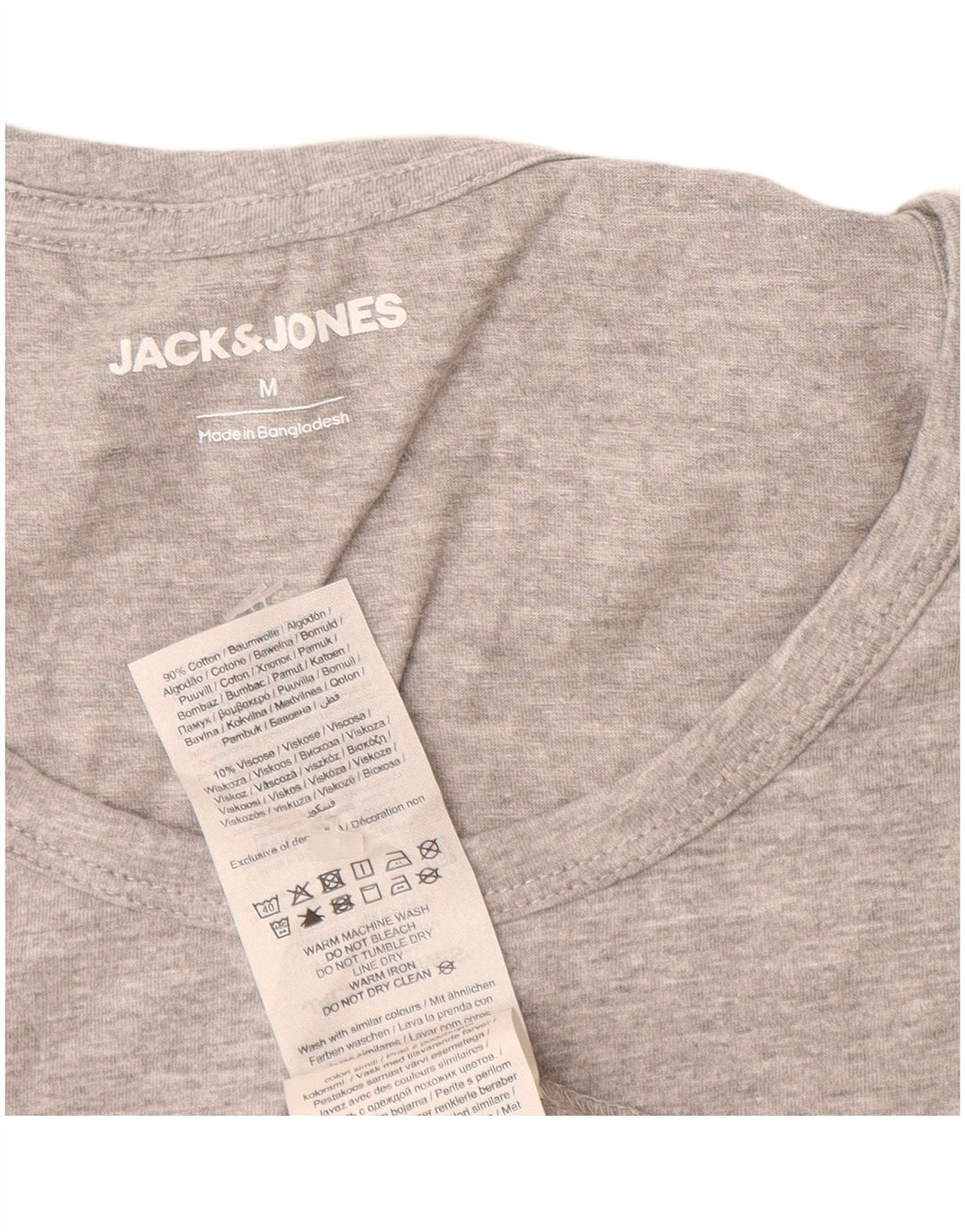 Jack & Jones Herren-Trägershirt aus mittelgrauer Baumwolle