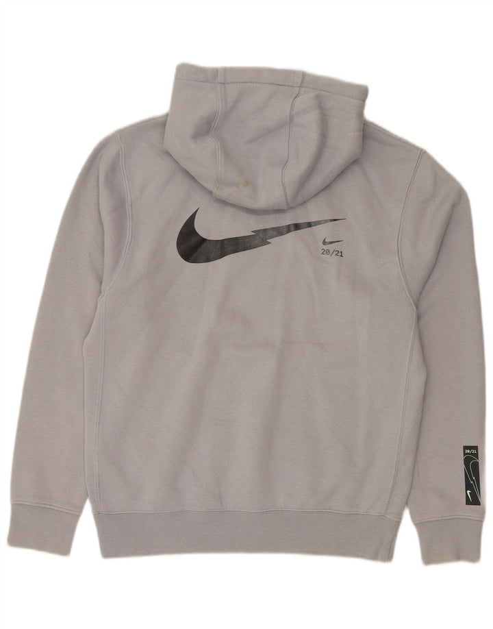 Nike Herren-Kapuzenpullover mit Standard-Passform, Größe S, Grau, Baumwolle