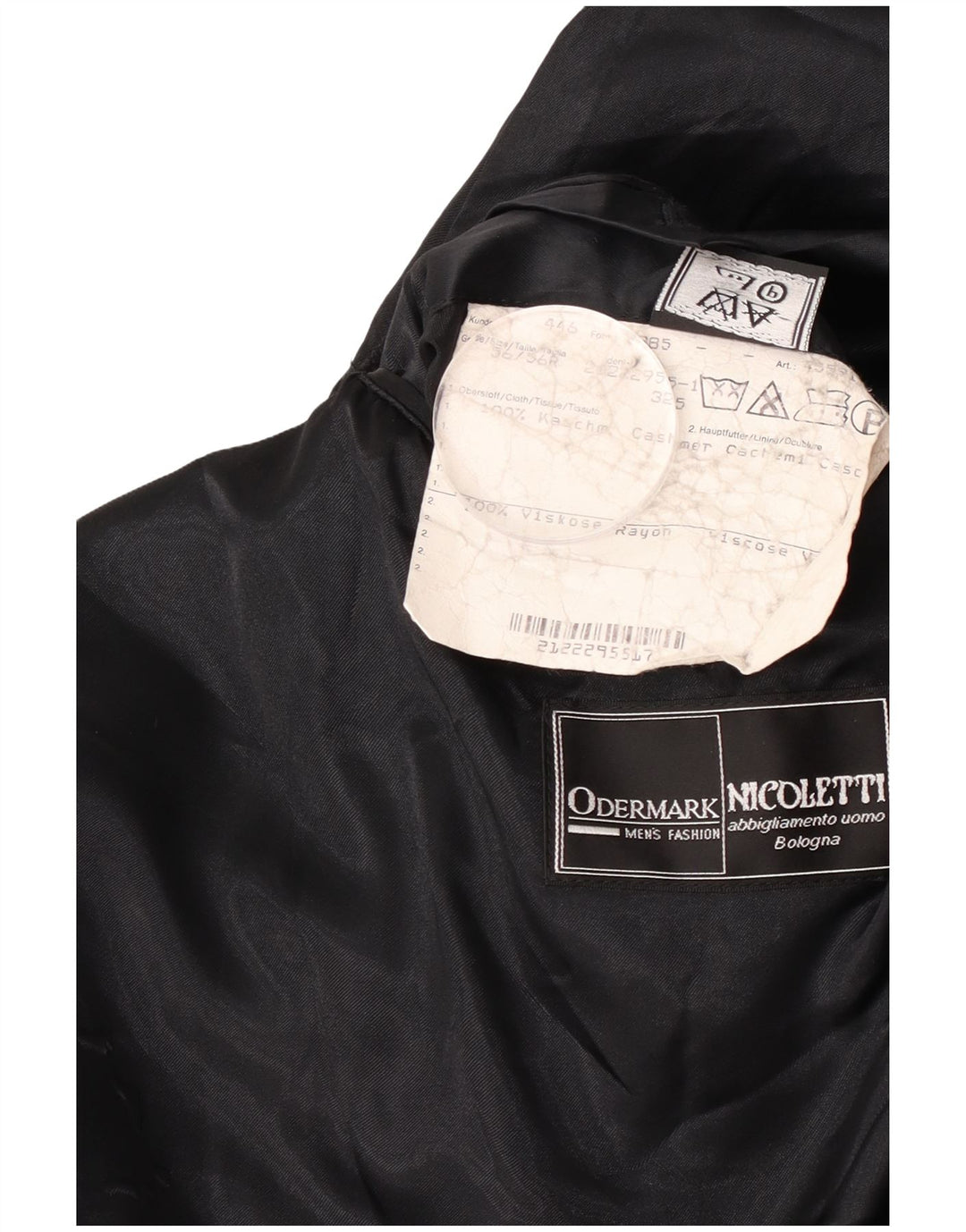 Odermark Herrenmantel IT 56 3XL Schwarzer Kaschmir