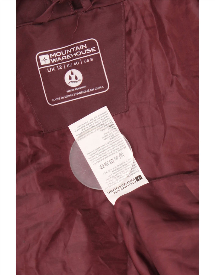 Mountain Warehouse Damen-Regenjacke mit Kapuze, UK 12, Mittel, Burgunderrot