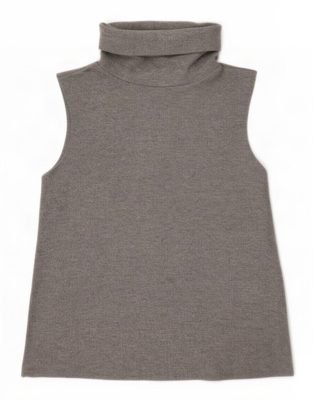 Zara Damen-Weste mit Rollkragen, Gr. 10, Größe S, grau, Polyester