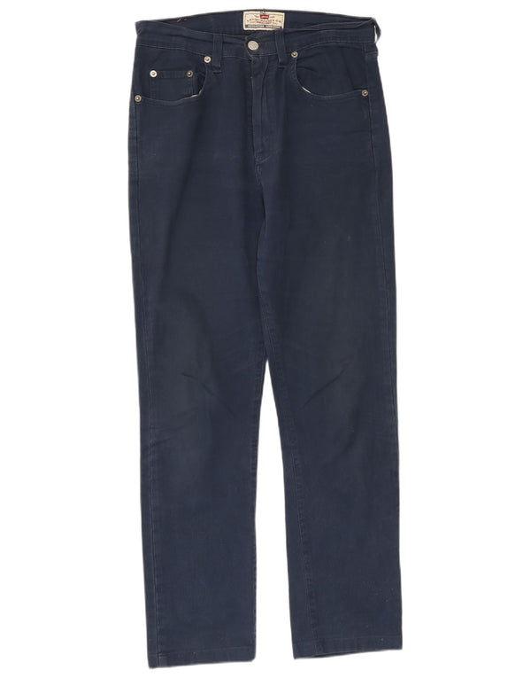 LEVI'S Damen Straight Jeans W31 L27 Marineblaue Baumwolle