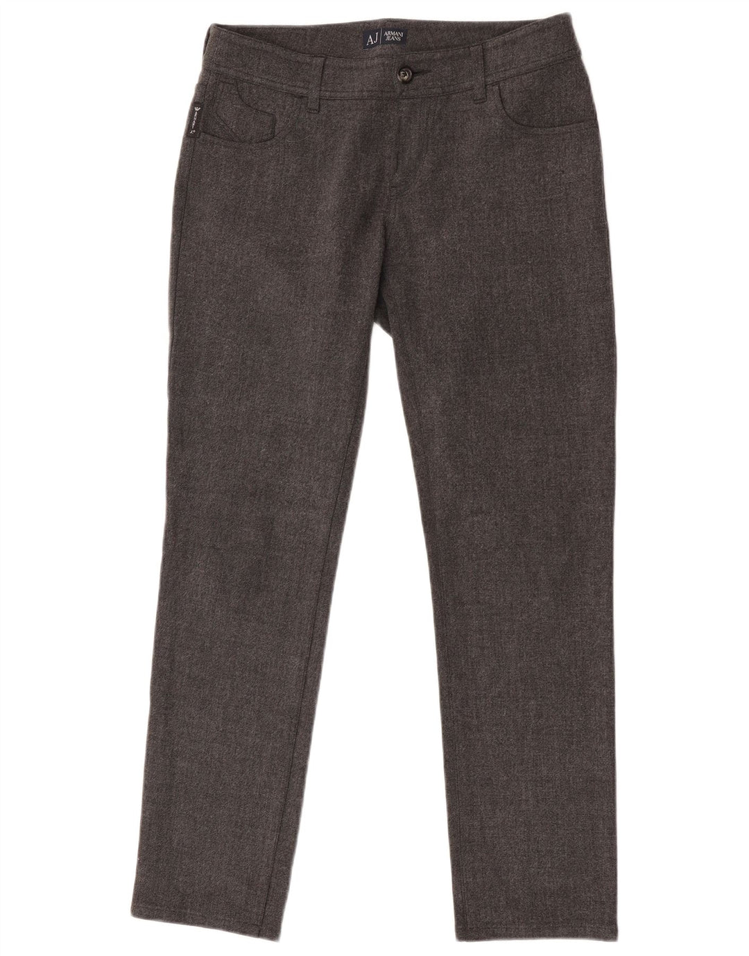 Armani Herren Slim Fit Freizeithose W28 L29 Grau Polyester