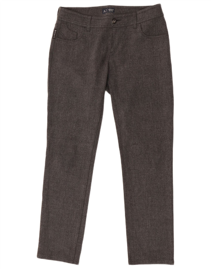 Armani Herren Slim Fit Freizeithose W28 L29 Grau Polyester