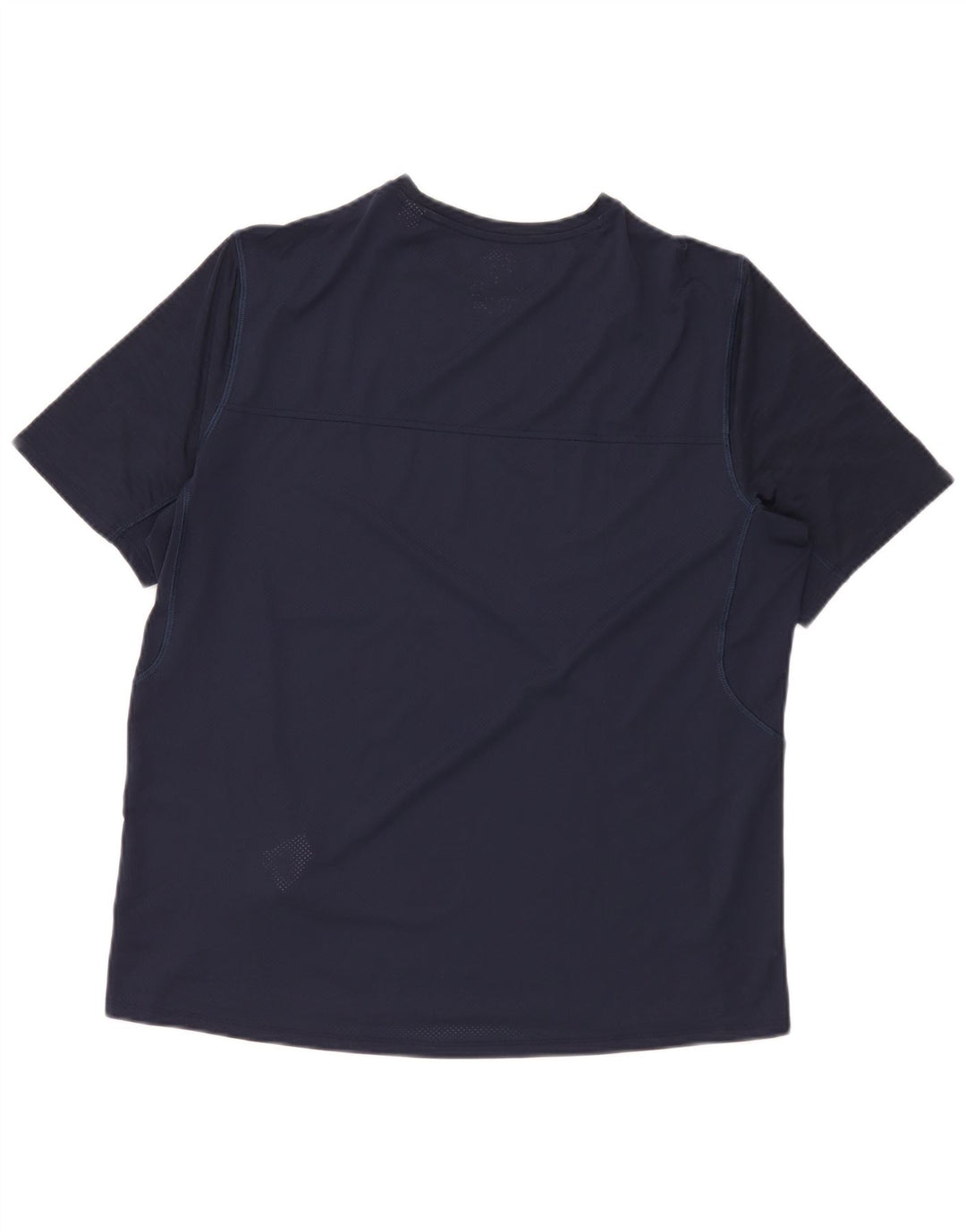 Reebok Herren T-Shirt Top Large Marineblau Polyester
