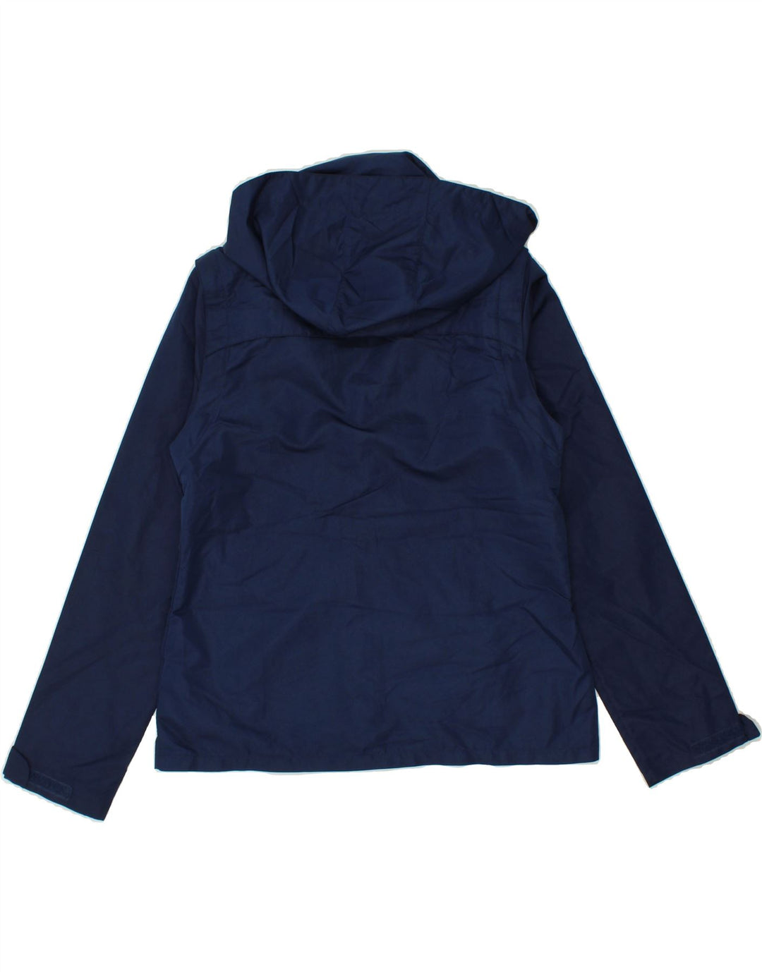 IZOD Womens Hooded Rain Jacket UK 14 Medium Navy Blue Polyester Vintage Izod and Second-Hand Izod from Messina Hembry 