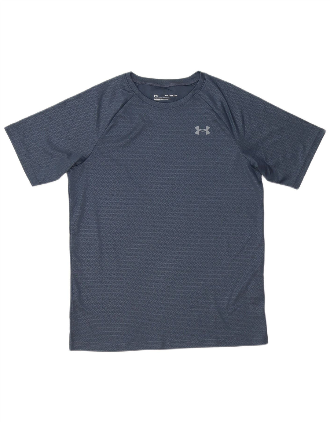 Under Armour T-Shirt für Jungen, 13–14 Jahre, XL, grau, geometrisch, Polyester