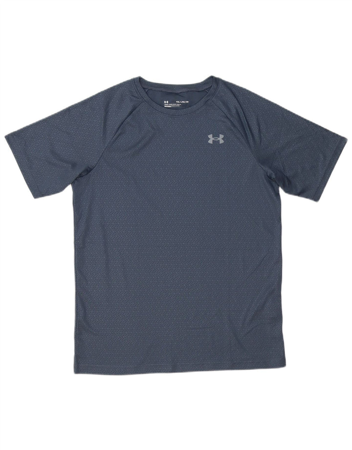 Under Armour T-Shirt für Jungen, 13–14 Jahre, XL, grau, geometrisch, Polyester