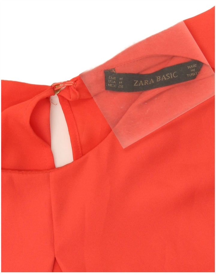 Ärmelloses Blusenoberteil für Damen von Zara, UK 12, Mittelorange