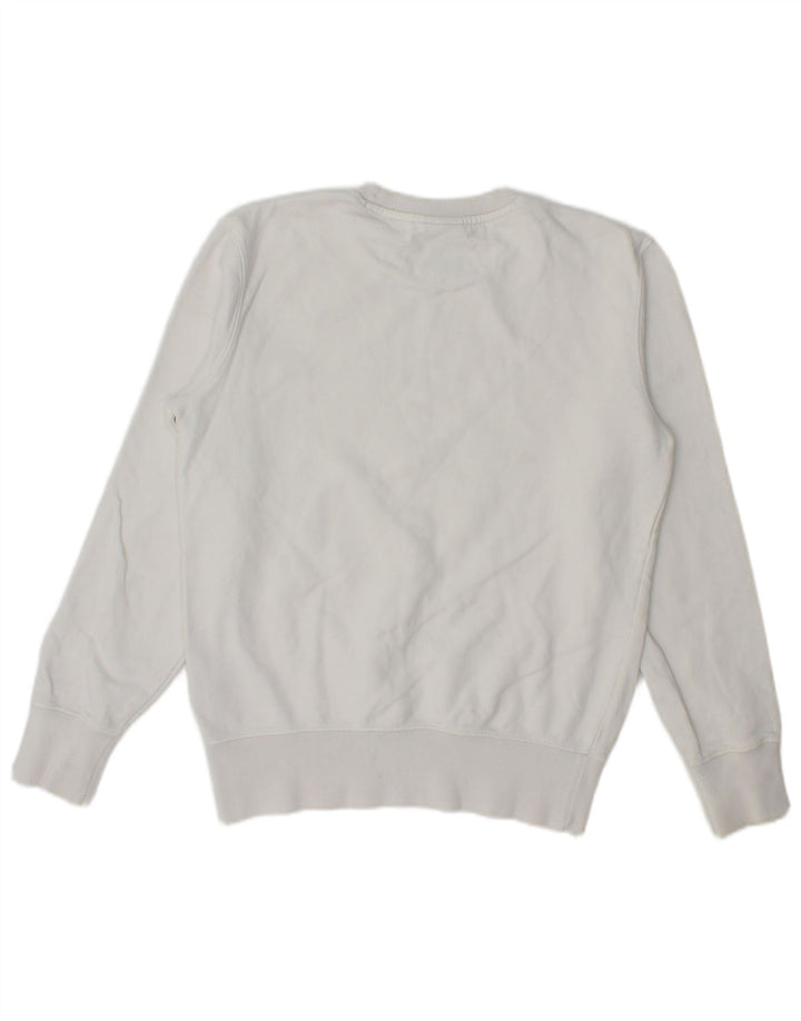 Champion Damen-Sweatshirt in Übergröße, Größe UK 6, XS, weiße Baumwolle