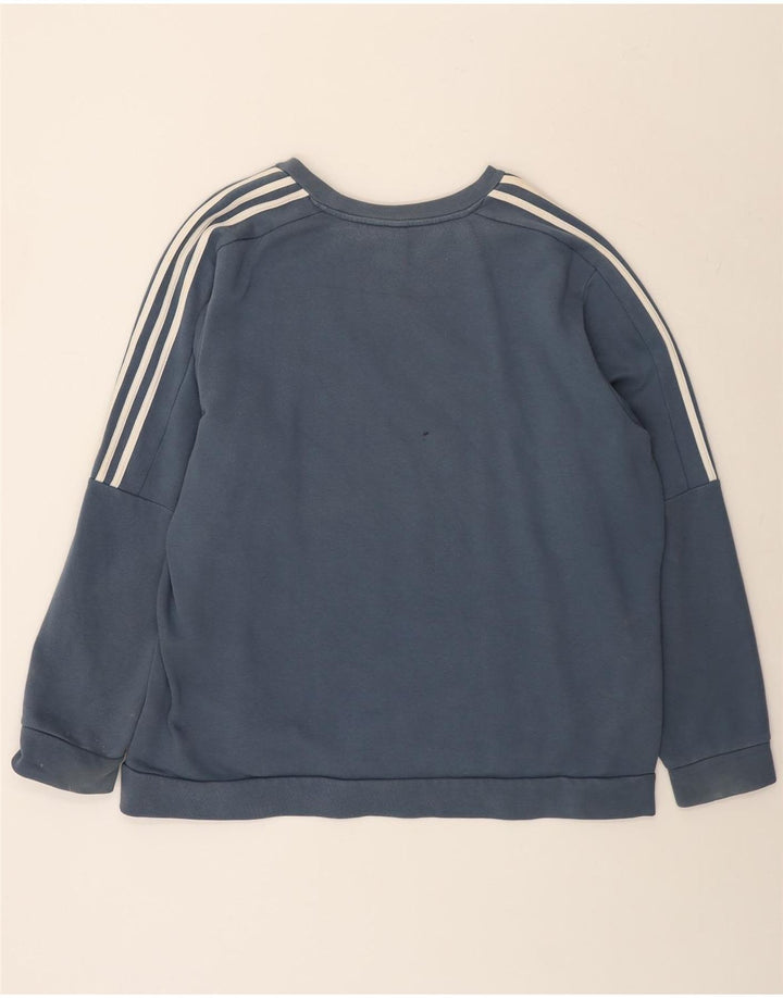 Adidas Herren Sweatshirt Pullover 2XL Blau Baumwolle
