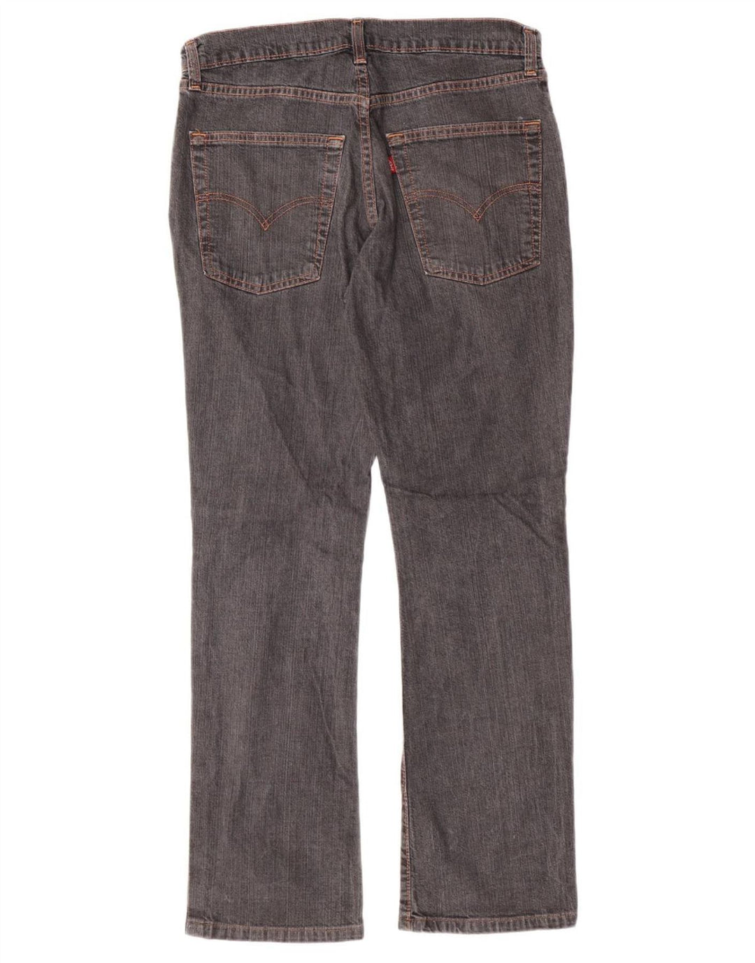 LEVI'S Damen 525 Straight Jeans W32 L30 Graue Baumwolle