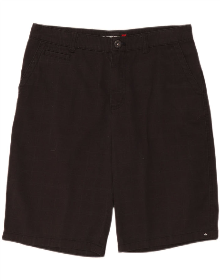 Quiksilver Herren-Cargo-Shorts, W29, Größe S, schwarz, kariert, Baumwolle