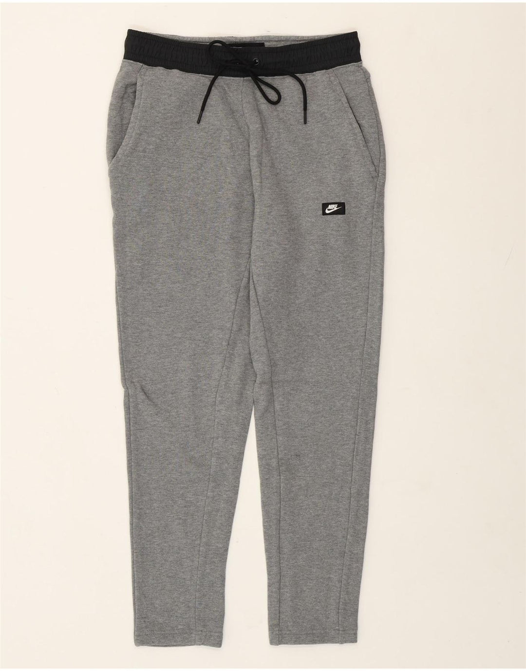 Nike Damen-Trainingshose, Größe S, graue Baumwolle