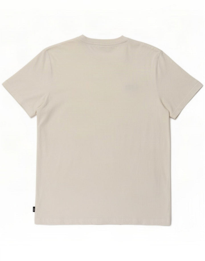 Superdry Herren T-Shirt-Oberteil aus mittelweißer Baumwolle