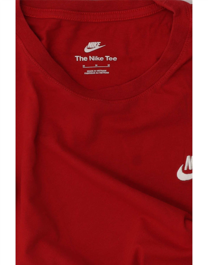 Nike Herren T-Shirt Top aus mittelroter Baumwolle