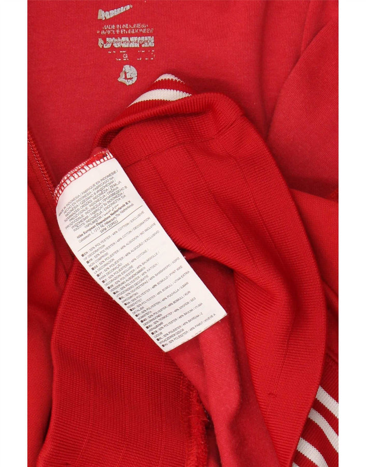 Nike Herren-Trainingsanzug-Top-Jacke, großes rotes Polyester
