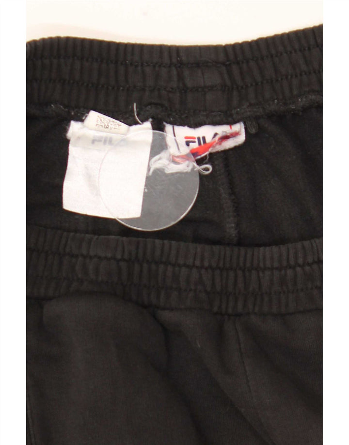 Fila Herren-Trainingshose mit Grafik, mittelgroß, Schwarz