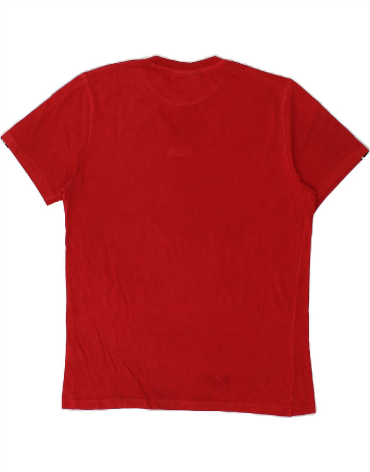 FILA Mens Graphic T-Shirt Top Small Red Cotton Vintage Fila and Second-Hand Fila from Messina Hembry 