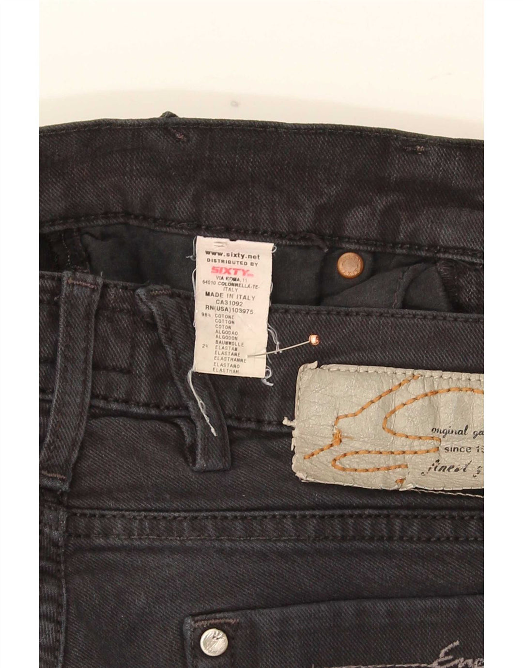 Energie Damen Slim Jeans W32 L36 Schwarze Baumwolle