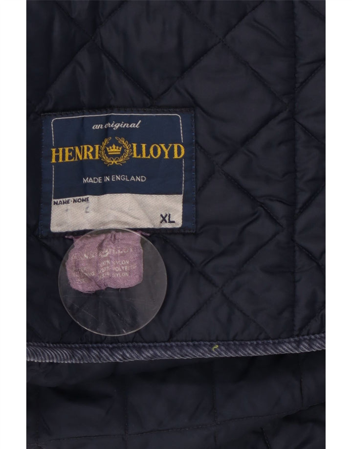 Henri Lloyd Herren Steppjacke UK 42 XL Marineblaues Nylon