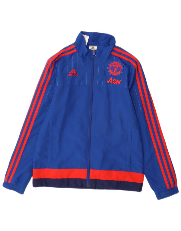 Adidas Jungen Manchester United Trainingsanzug Top Jacke 11-12 Jahre Blau