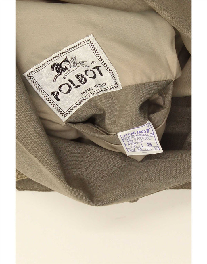 Polbot Herren-Bomberjacke mit lockerer Passform, UK 36, Größe S, Khaki, Baumwolle