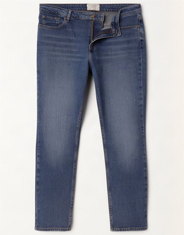 Fat Face Damen Straight Jeans UK 14 Large W32 L26 Blaue Baumwolle