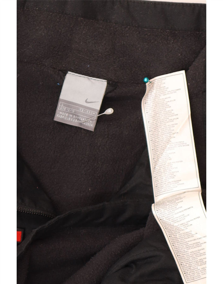 Nike Graphic Anorak-Jacke für Jungen, 12–13 Jahre, Größe L, aus schwarzem Polyester