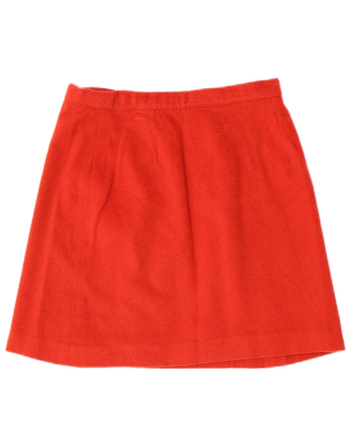 Vintage Damen Mini Wickelrock W26 Small Maroon