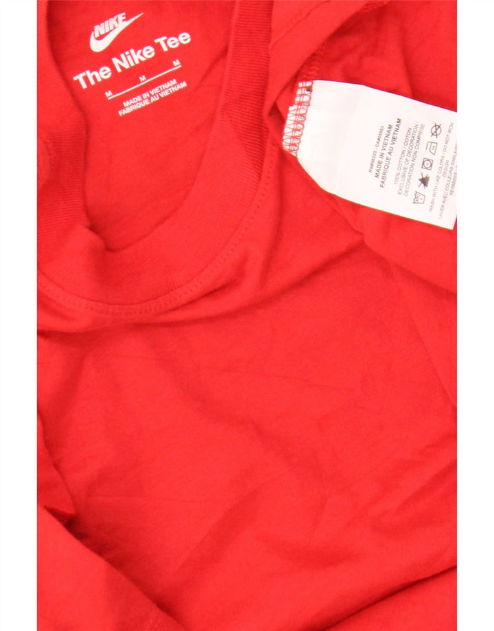 Nike Herren-T-Shirt mit Grafik, mittelrote Baumwolle