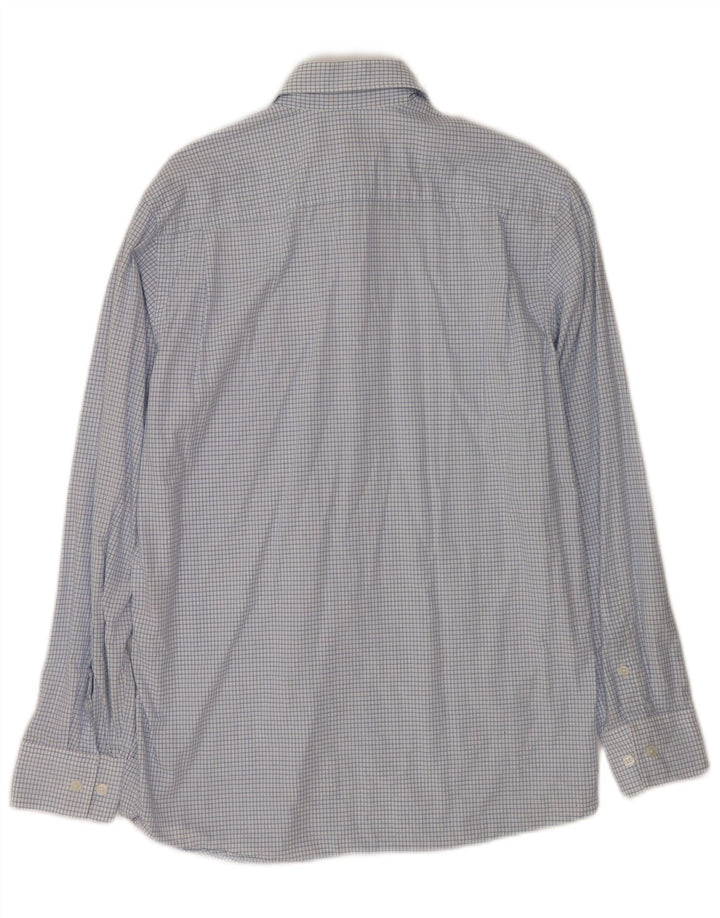 Dkny Herrenhemd, klein, blau kariert, Baumwolle