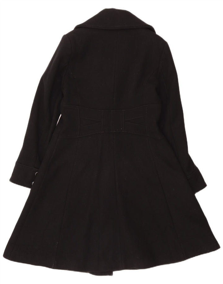 Reiss Damenmantel UK 14 Große schwarze Wolle
