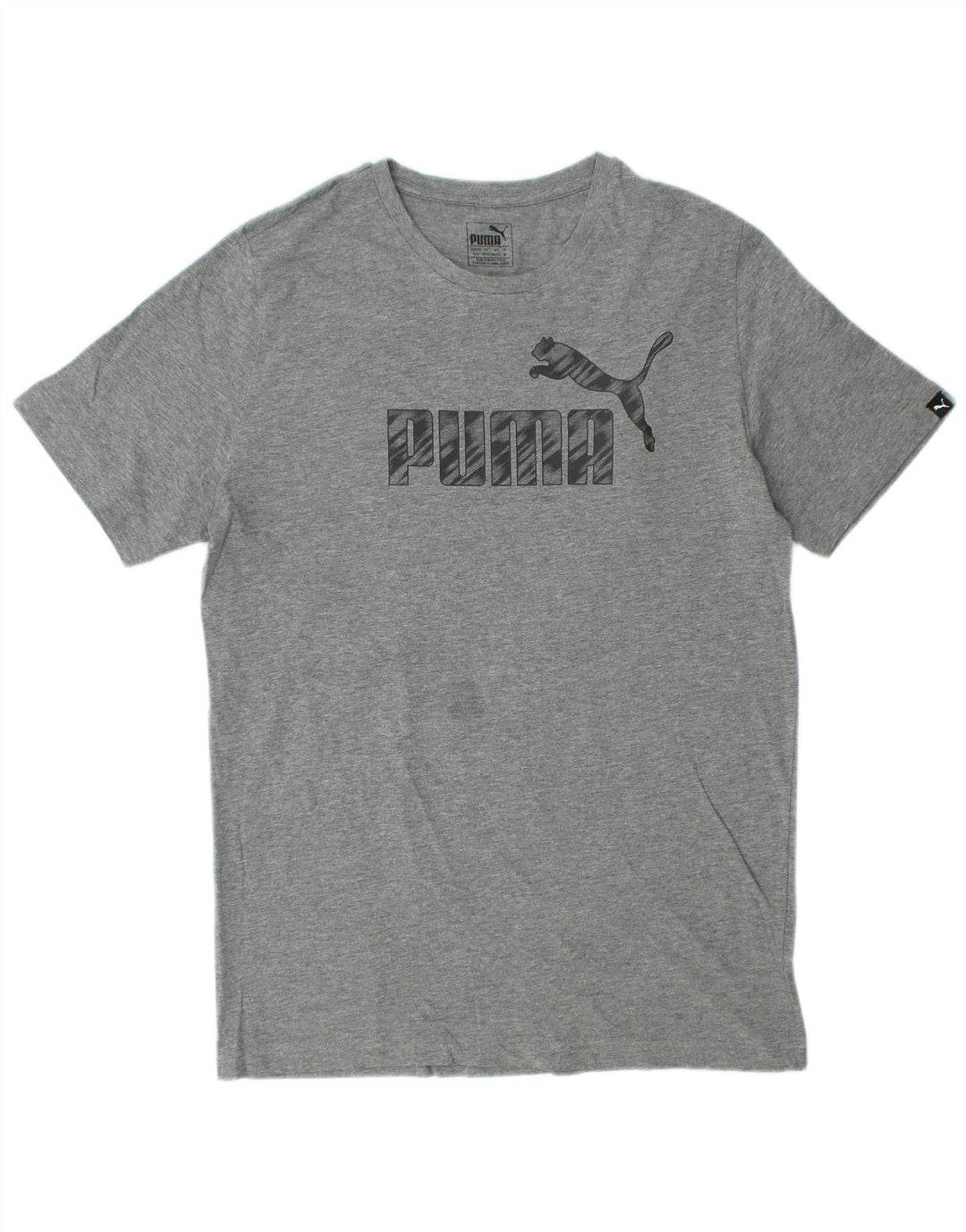 Puma Herren Grafik-T-Shirt-Oberteil Mittelgrau meliert