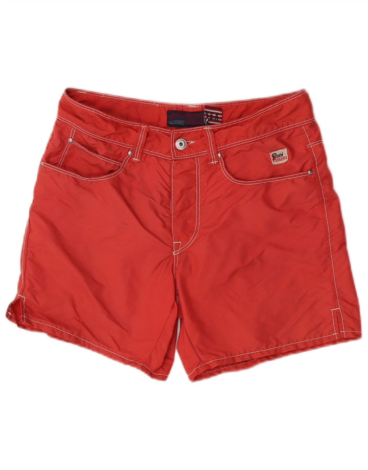 Roy Rogers Damen Badeshorts W29 Small Rot Polyamid