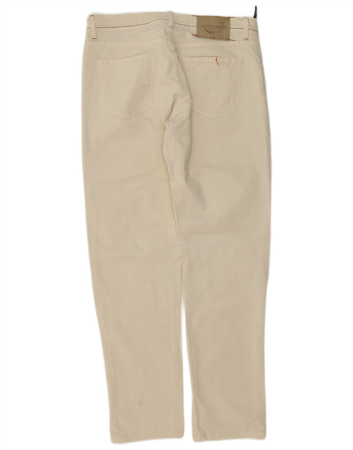 Jacob Cohen Herren Straight Jeans W36 L31 Off White Baumwolle