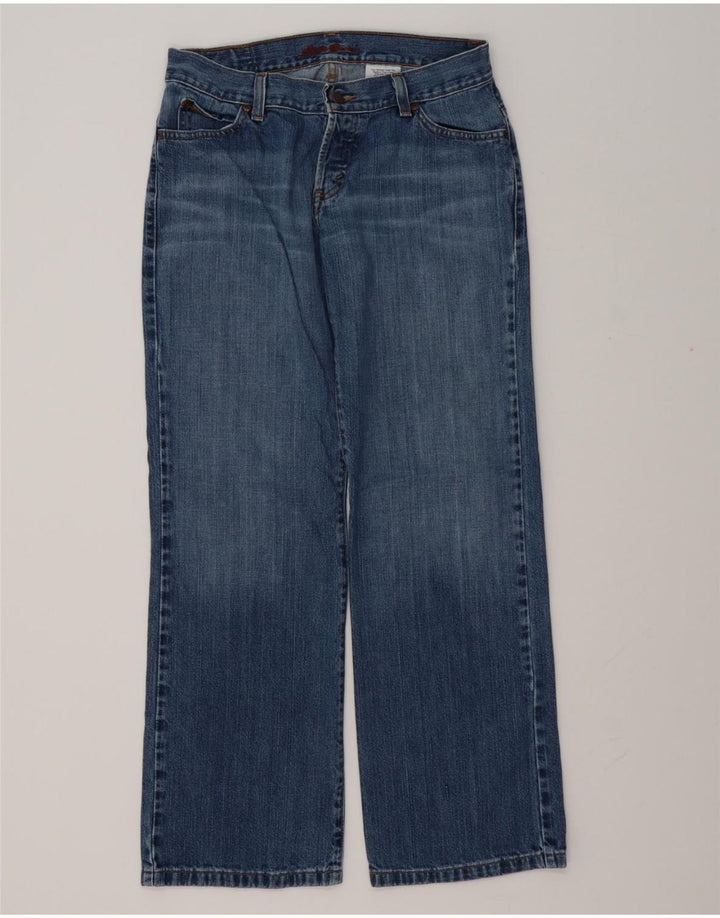 EDDIE BAUER Damen Straight Jeans W28 L29 Blau