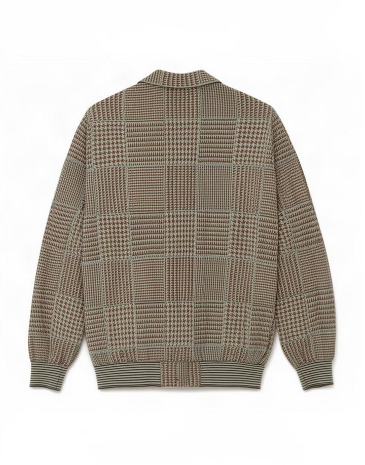 Liola Damen Strickjacke Top UK 14 Mittelbrauner Hahnentritt