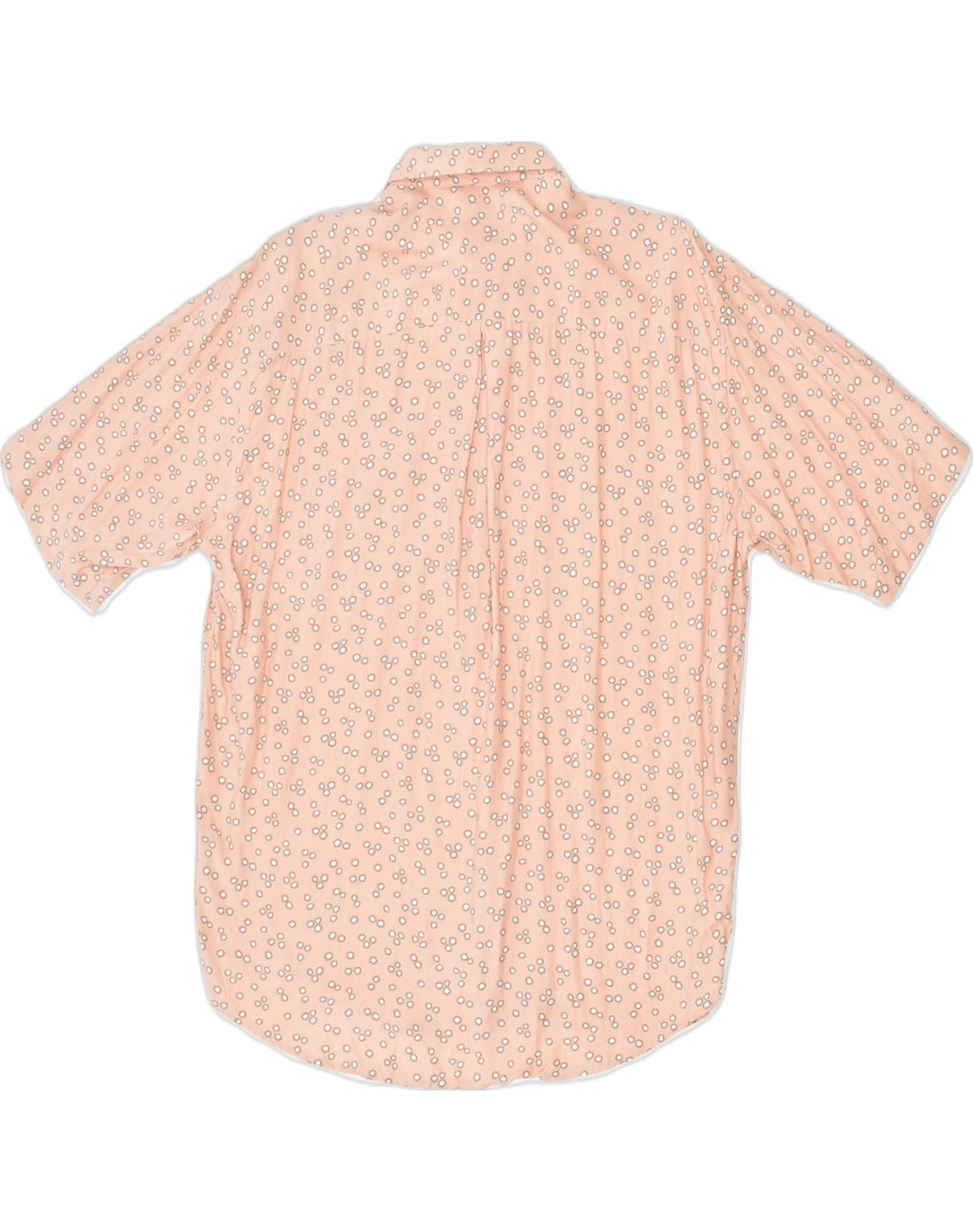 VINTAGE Mens Short Sleeve Shirt Size 15 1/2 Medium Orange Spotted | Vintage Vintage | Thrift | Second-Hand Vintage | Used Clothing | Messina Hembry 