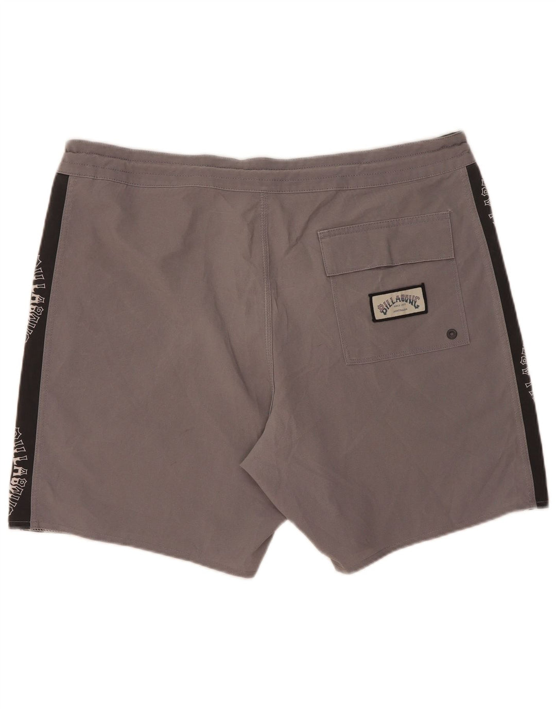 Billabong Herren-Badeshorts mit Grafik, groß, graues Farbblock-Polyester