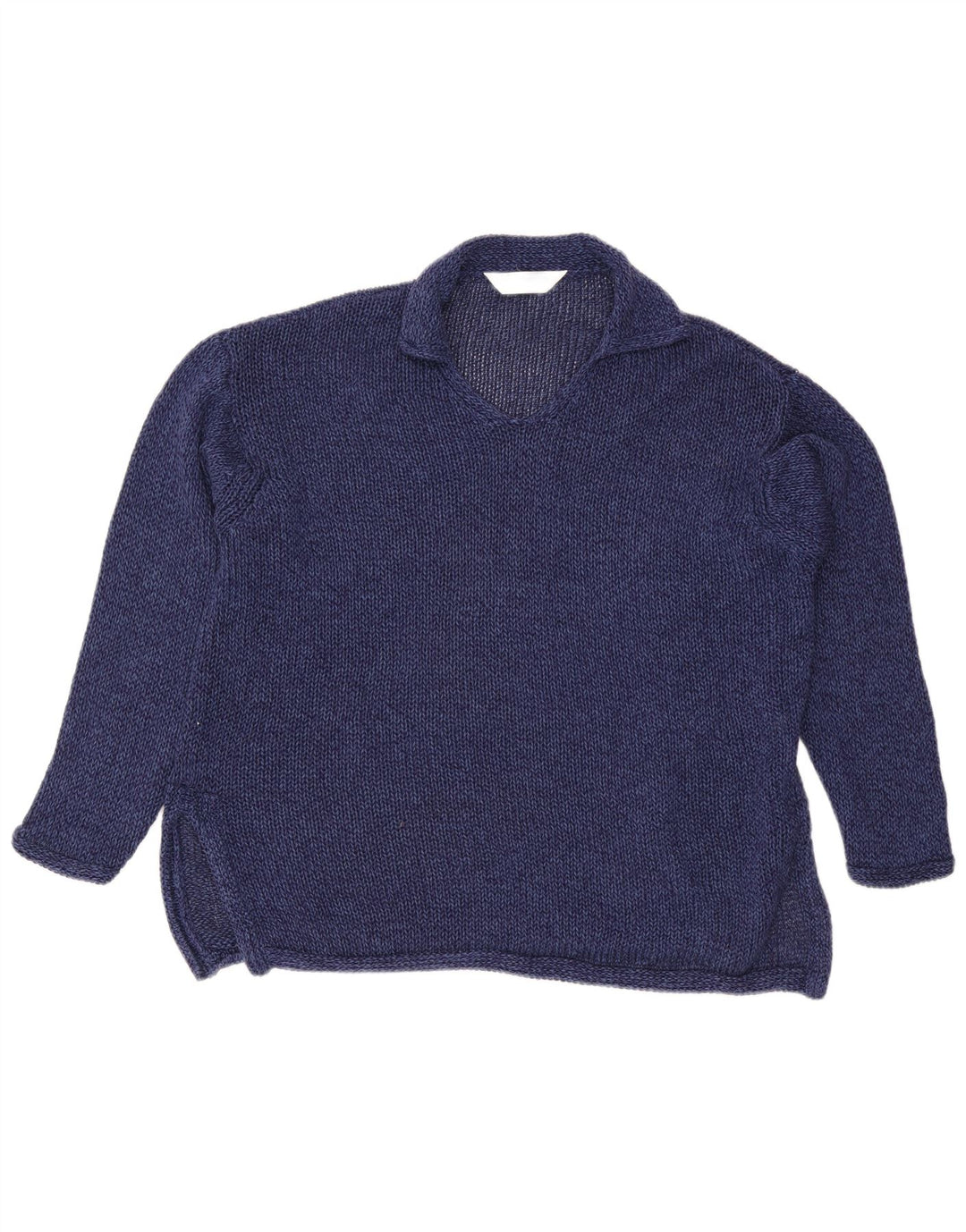 Marks & Spencer Damen-Pullover mit Polokragen, Gr. 12, mittleres Marineblau