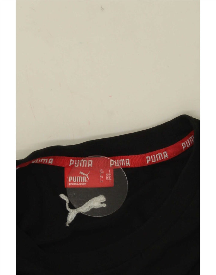 Puma Herren T-Shirt mit Grafik, Größe L, Schwarz