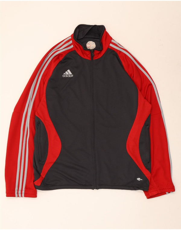 Adidas Herren Climacool Trainingsanzug Top Jacke UK 42/44 Large Schwarz Colourblock