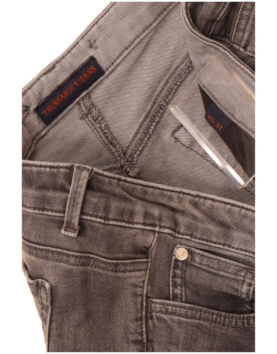 Trussardi Herren Slim Jeans W31 L27 Grau